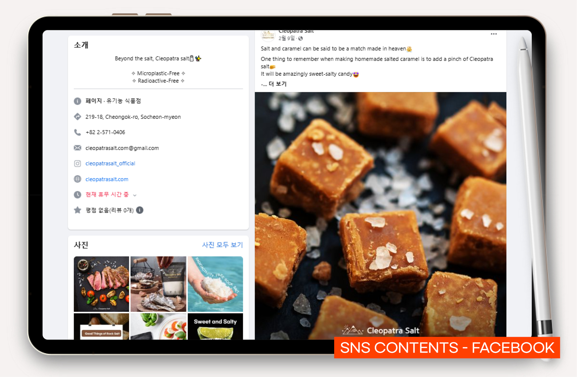 천연 소금 해외 온라인 마케팅